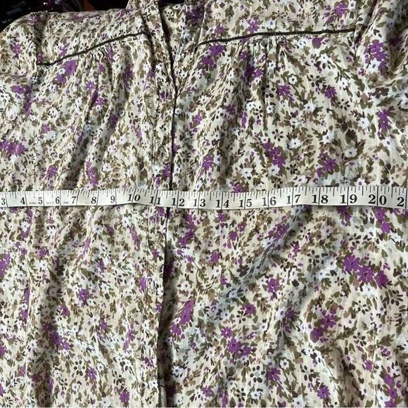 Vintage Y2K Gloria Vanderbilt Floral Print Women's Top - Picture 8 of 8